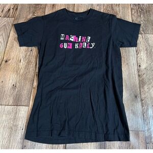 Machine Gun Kelly T Shirt Mens Small Double Sided Black Pink Big Graphic